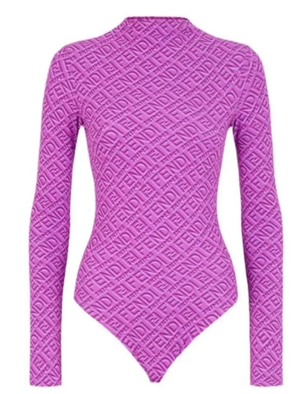 💜FENDI x SKIMS Mock Neck Long Sleeve Bodysuit NWT💜 - Picture 2 of 5